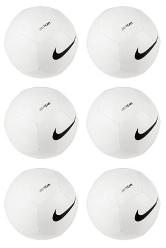 NIKE PITCH TEAM FOOTBALL WHITE 6 PACK