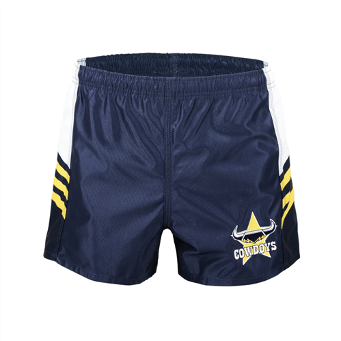 NRL HERITAGE NTH QUEENSLAND COWBOYS 2015 RETRO SUPPORTER SHORTS