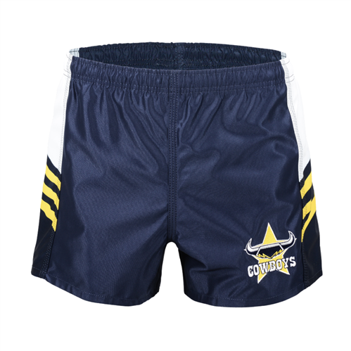 NRL HERITAGE NTH QUEENSLAND COWBOYS 2015 RETRO SUPPORTER SHORTS