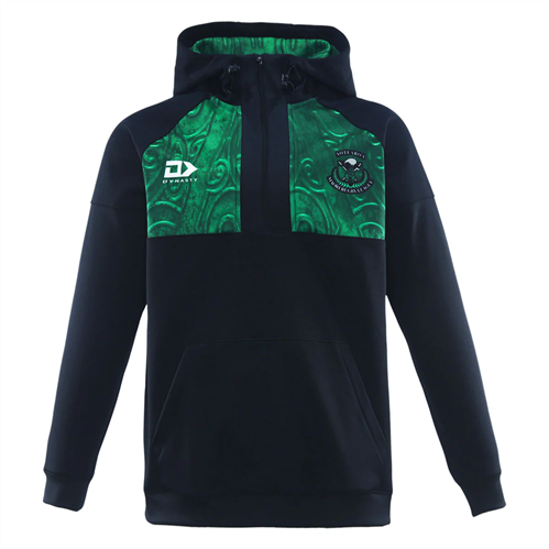 DYNASTY NZ MAORI RUGBY LEAGUE QUARTER ZIP HOODIE