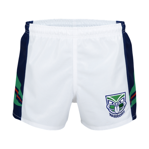 NRL HERITAGE NZ WARRIORS SUPPORTER SHORTS WHITE