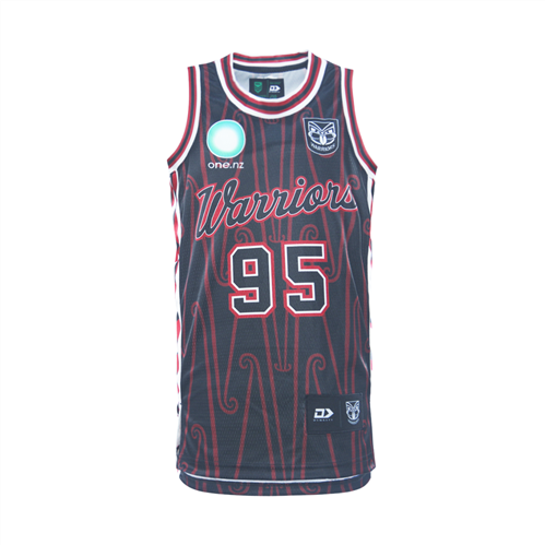 DYNASTY NZ WARRIORS KIDS' INDIGENOUS BASKETBALL SINGLET