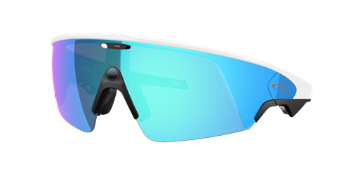 OAKLEY META VANGUARD WHITE PRIZM SAPPHIRE SUNGLASSES
