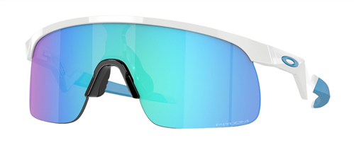 OAKLEY RESISTOR POLISHED WHITE PRIZM SAPPHIRE SUNGLASSES