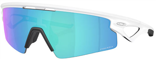 OAKLEY SPHAERA STRIKE WHITE PRIZM SAPPHIRE SUNGLASSES