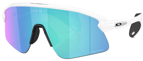 OAKLEY STUNT DEVIL MATTE WHITE PRIZM SAPPHIRE SUNGLASSES