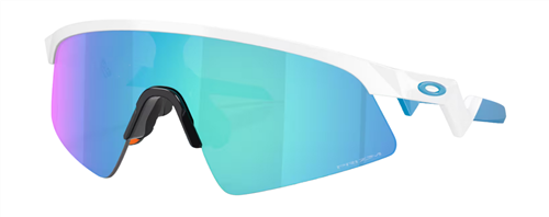 OAKLEY YTH RESISTOR SWEEP WHITE PRIZM SAPPHIRE SUNGLASSES