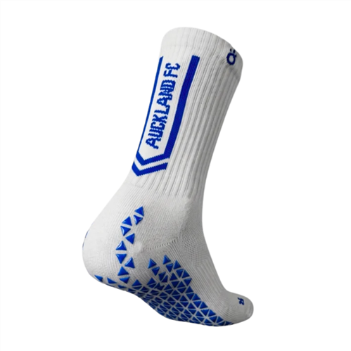ONZ AUCKLAND FC ELITE GRIP SOCKS WHITE/BLUE