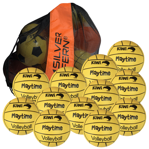 KIWI PLAYTIME VOLLEYBALL 12 PACK + BAG