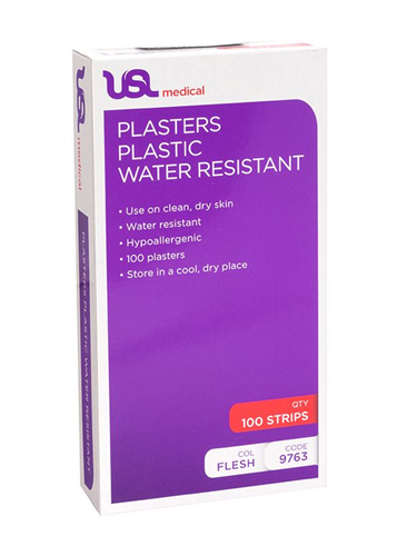 USL PLASTIC PLASTERS 100/BOX