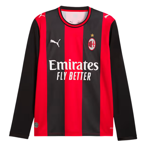 PUMA AC MILAN REPLICA LONG SLEEVE HOME JERSEY