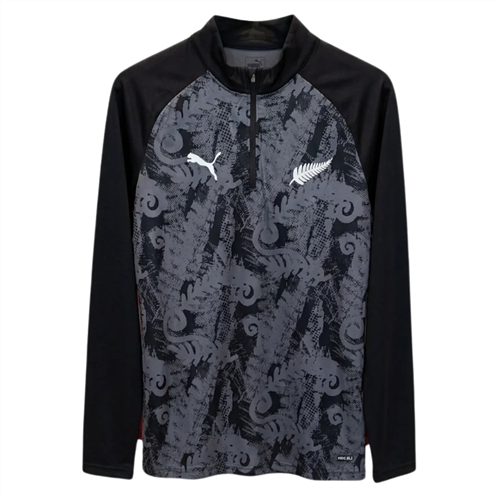 PUMA ALL WHITES WARM UP 1/4 ZIP LS TOP