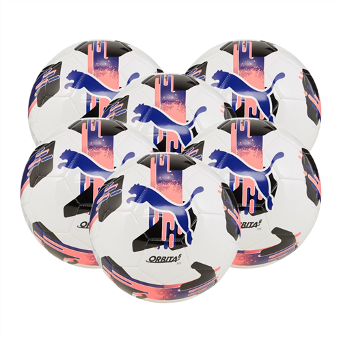 PUMA ORBITA 6 MS FOOTBALL WHITE/LAPIS 6 PACK