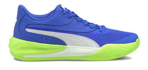 Puma Triple Threat Basketball Shoes Blue Mazing/Green Glare | Players ...