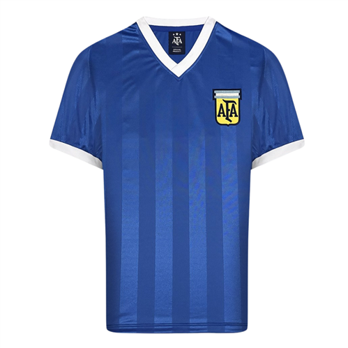 SCORE DRAW ARGENTINA 1986 WORLD CUP QUARTER FINAL #10 JERSEY