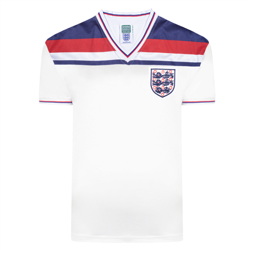 SCORE DRAW ENGLAND 1982 WORLD CUP FINALS RETRO JERSEY