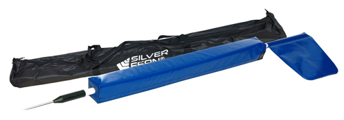 SILVER FERN SIDELINE POLES 1.25M WITH PROTECTOR - PADDED FLAG