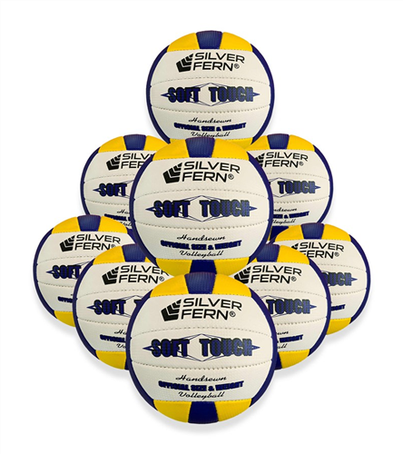 SILVER FERN SOFT TOUCH VOLLEYBALL 10 PACK