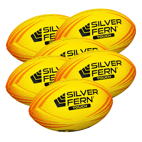 SILVER FERN TOUCH BALL 6 PACK