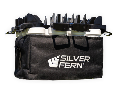 SILVER FERN HYGIENE DRINK BOTTLE 12 PACK WITH CARRIER