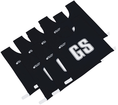 SILVER FERN SENIOR NETBALL BIB SET