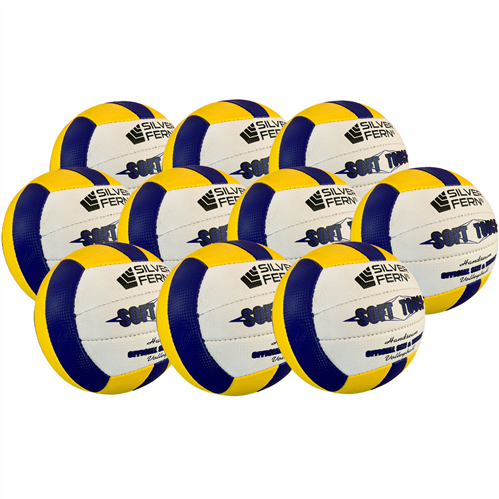 SILVER FERN SOFT TOUCH VOLLEYBALL 10 PACK