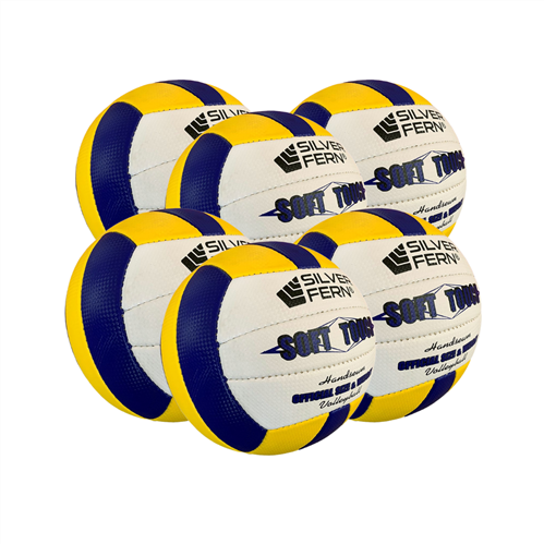 SILVER FERN SOFT TOUCH VOLLEYBALL 6 PACK