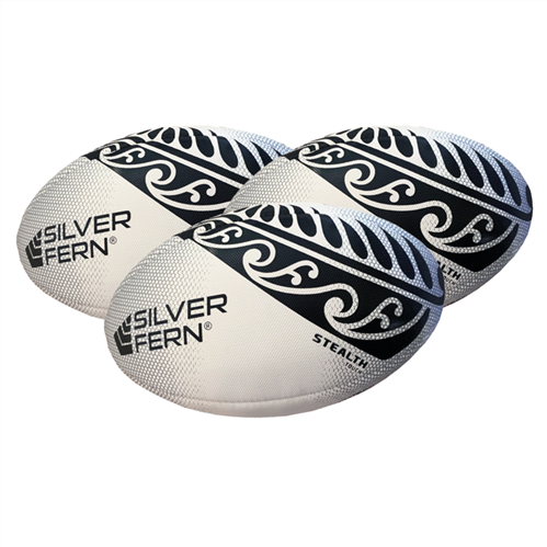 SILVER FERN STEALTH MATCH TOUCH BALL 3 PACK