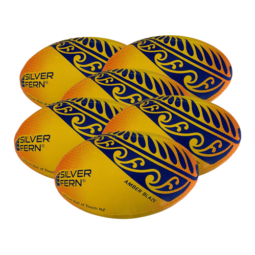 SILVER FERN TOUCH BALL 6 PACK