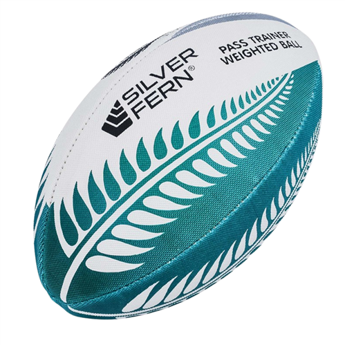 SILVER FERN WEIGHTED TRAINING PASSING RUGBY BALL 1.1KG