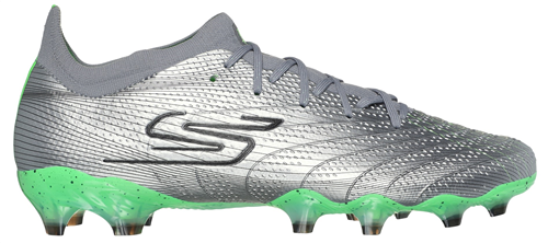 SKECHERS SKX 01 LOW FG BOOTS - SILVER/LIME