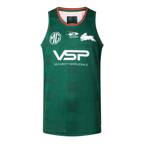 CLASSIC SOUTH SYDNEY RABBITOHS PRO TRAINING SINGLET GREEN