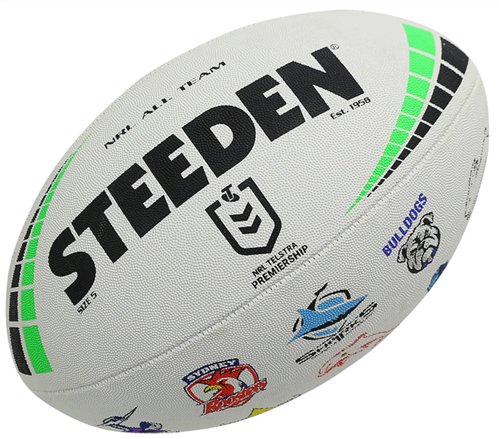 STEEDEN NRL ALL TEAM LOGO LEAGUE BALL