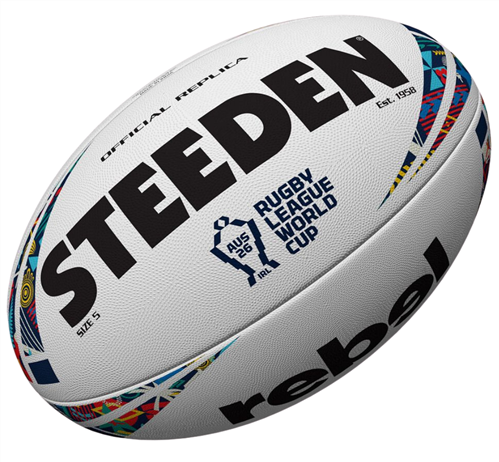 STEEDEN 2026 RUGBY LEAGUE WORLD CUP REPLICA BALL