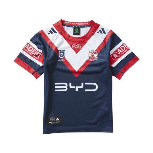 ADIDAS SYDNEY ROOSTERS KIDS' HOME JERSEY