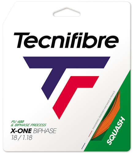 TECNIFIBRE X-ONE BIPHASE ORANGE 1.18MM