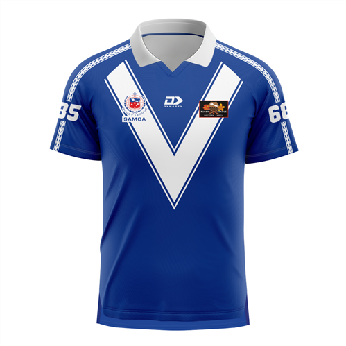 DYNASTY TOA SAMOA WARM UP TEE ROYAL