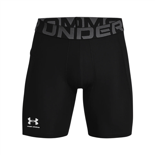 UNDER ARMOUR MEN'S HEATGEAR ARMOUR 6" COMPRESSION SHORTS BLACK