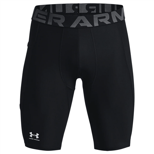 UNDER ARMOUR MEN'S HEATGEAR ARMOUR 9" COMPRESSION SHORTS BLACK