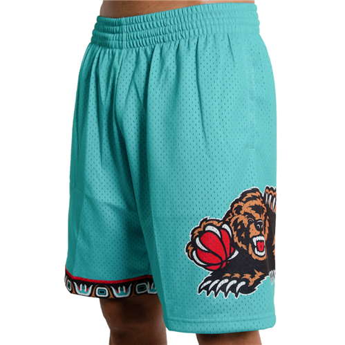 MITCHELL & NESS VANCOUVER GRIZZLIES ROAD SHORTS TEAL 1996/97