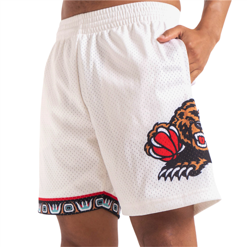 MITCHELL & NESS VANCOUVER GRIZZLIES HOME SHORTS WHITE 1996/97