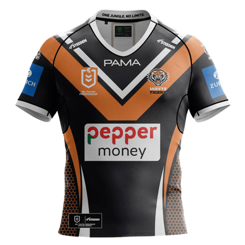 STEEDEN WESTS TIGERS HOME JERSEY