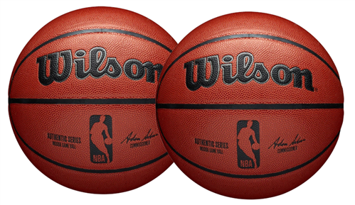 WILSON NBA AUTHENTIC SERIES INDOOR GAME BALL 2 PACK
