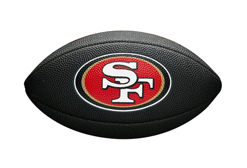 WILSON NFL SAN FRANCISCO 49ERS MINI FOOTBALL BLACK