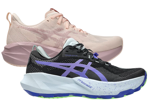 ASICS NOVABLAST ROAD & TRABUO 14 TRAIL WOMEN'S ROTATION