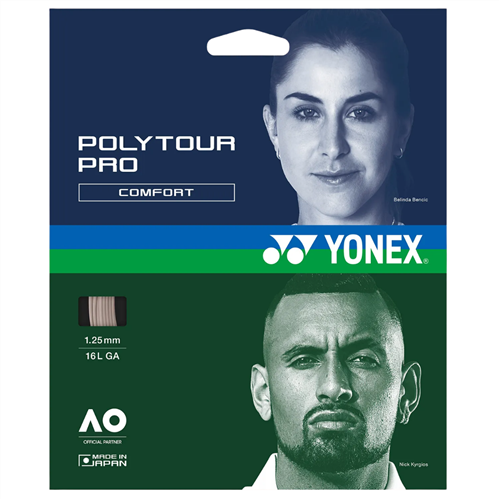 YONEX POLY TOUR PRO 1.25 TENNIS STRINGS WARM GREY
