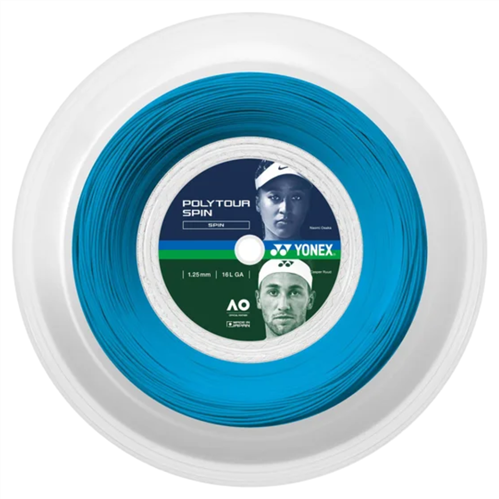YONEX POLY TOUR SPIN 1.25 TENNIS STRING - 200M REEL