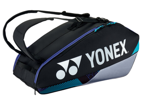 YONEX PRO 6 RACKET BAG - BLACK/SILVER
